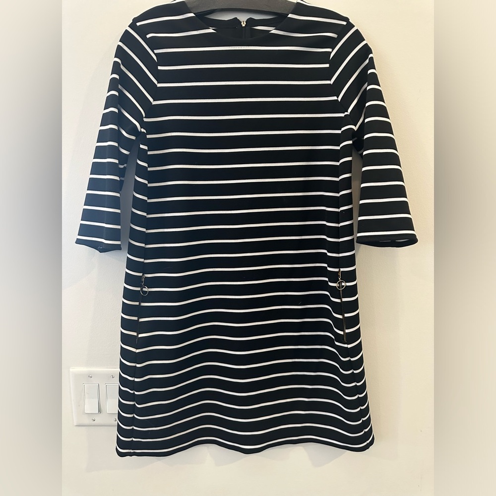 ZARA KNIT STRIPED DRESS SIZE MEDIUM